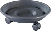 Rotolatore di Pianta Serie K Diametro 27,5 x 8,5 cm - Anthracite I Rotolatore di Terra in Plastica Carico 30 kg Prodotto in UE
