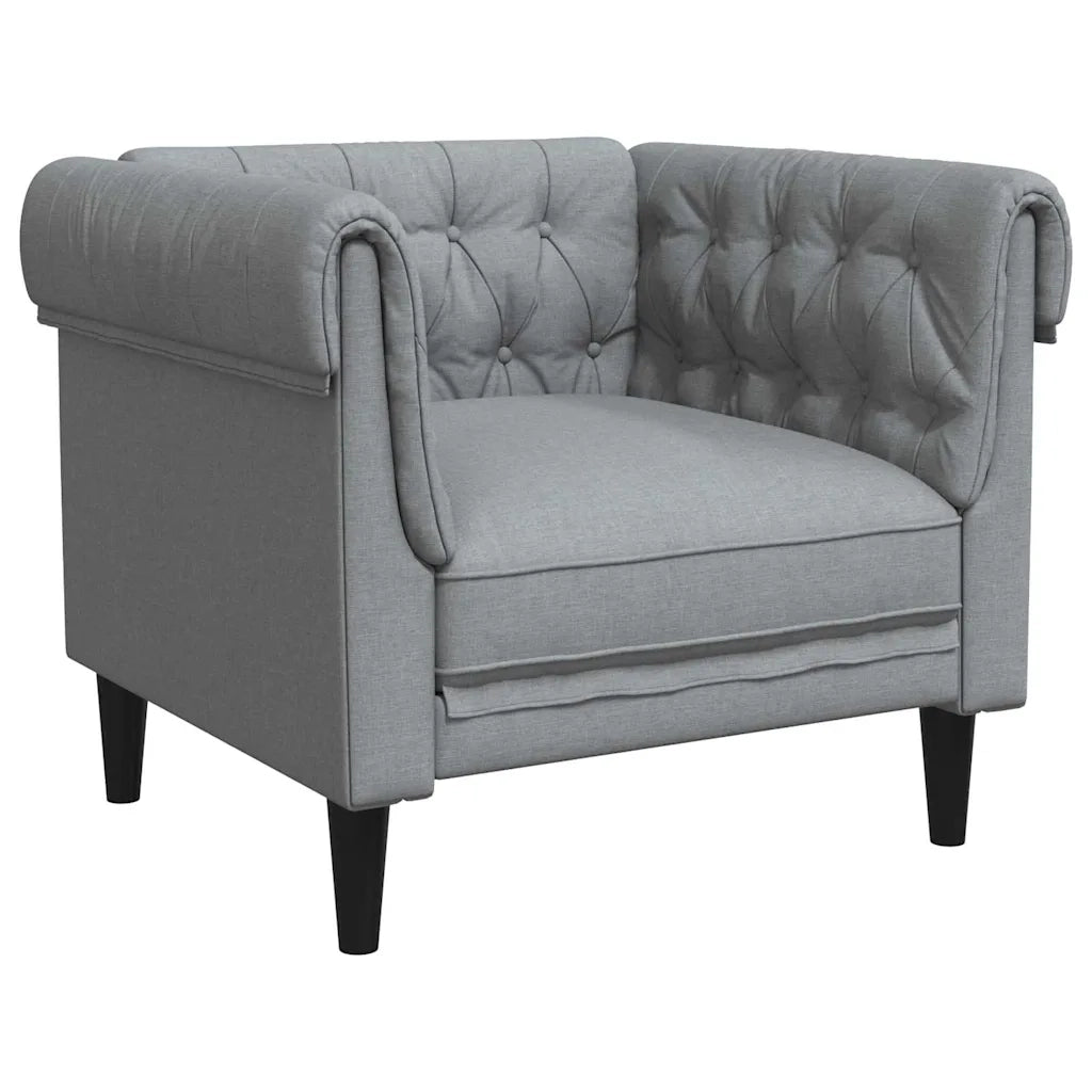 Divano Grigio chiaro 78,5 x 74,5 x 74,5 cm Poliestere 42013004