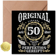 Carta di auguri retro stile - Carta di auguri con busta - Carta di auguri divertente - Regali per compleanno - Amanti della vecchia auto - Carta di alta qualità 300 g/m² - Carta di auguri di felicitazione
