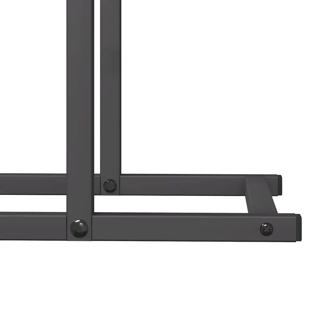 Rastrelliera per Legna da Ardere Nera 50x25x60 cm CFW3085707