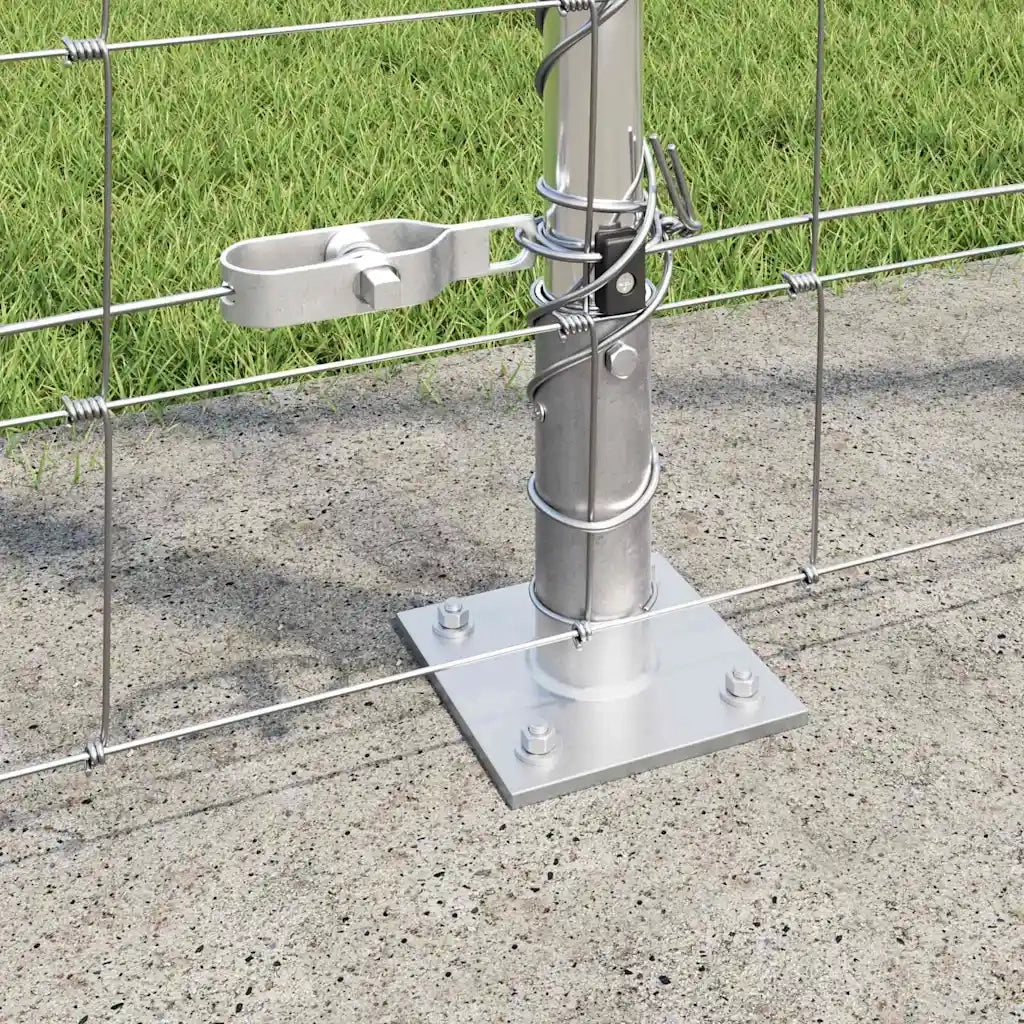 Palo della recinzione Zincato 50 x 1,5 m Acciaio