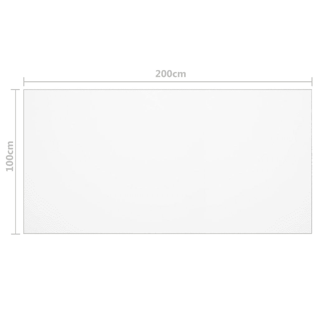 Protezione Tavolo Opaca 200x100 cm 2 mm PVC cod mxl 72761