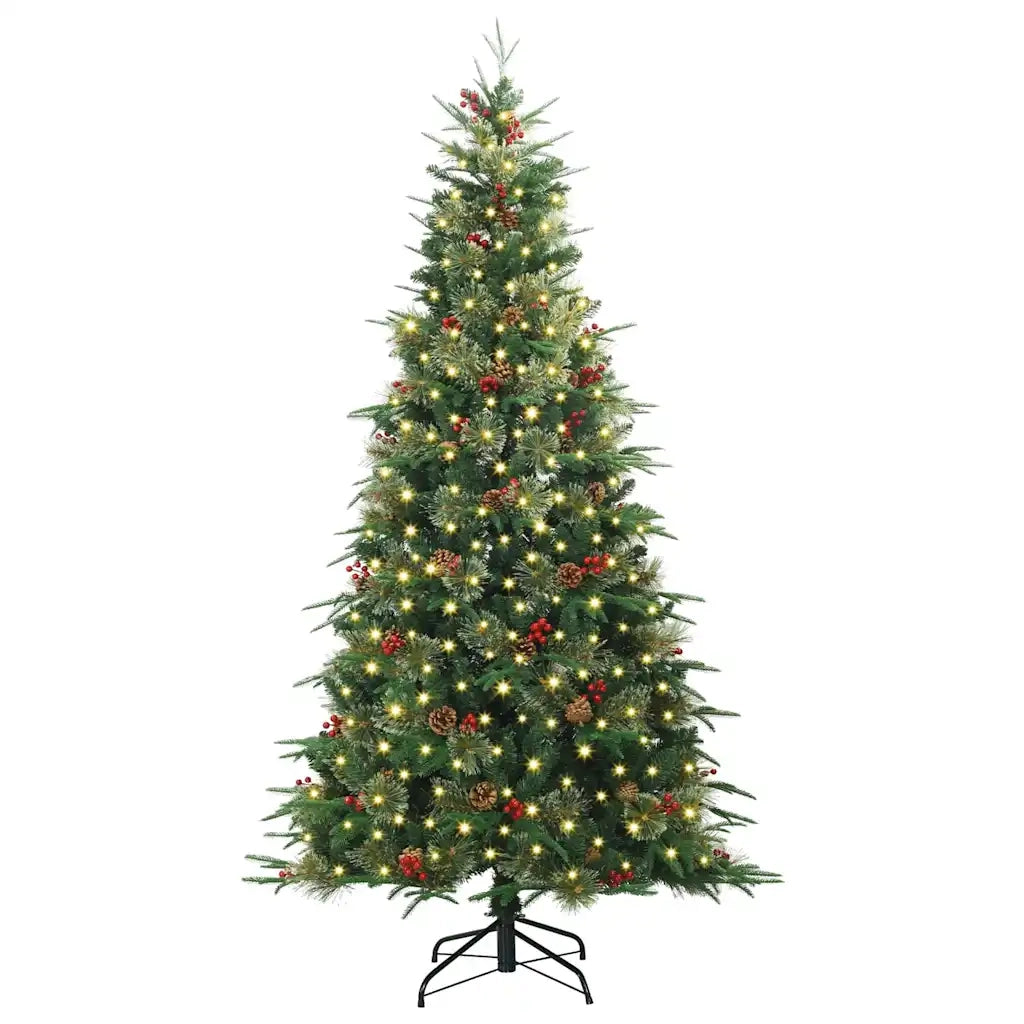 Albero di Natale Artificiale con Rami Pieghevoli Verde 240 cm 3397441