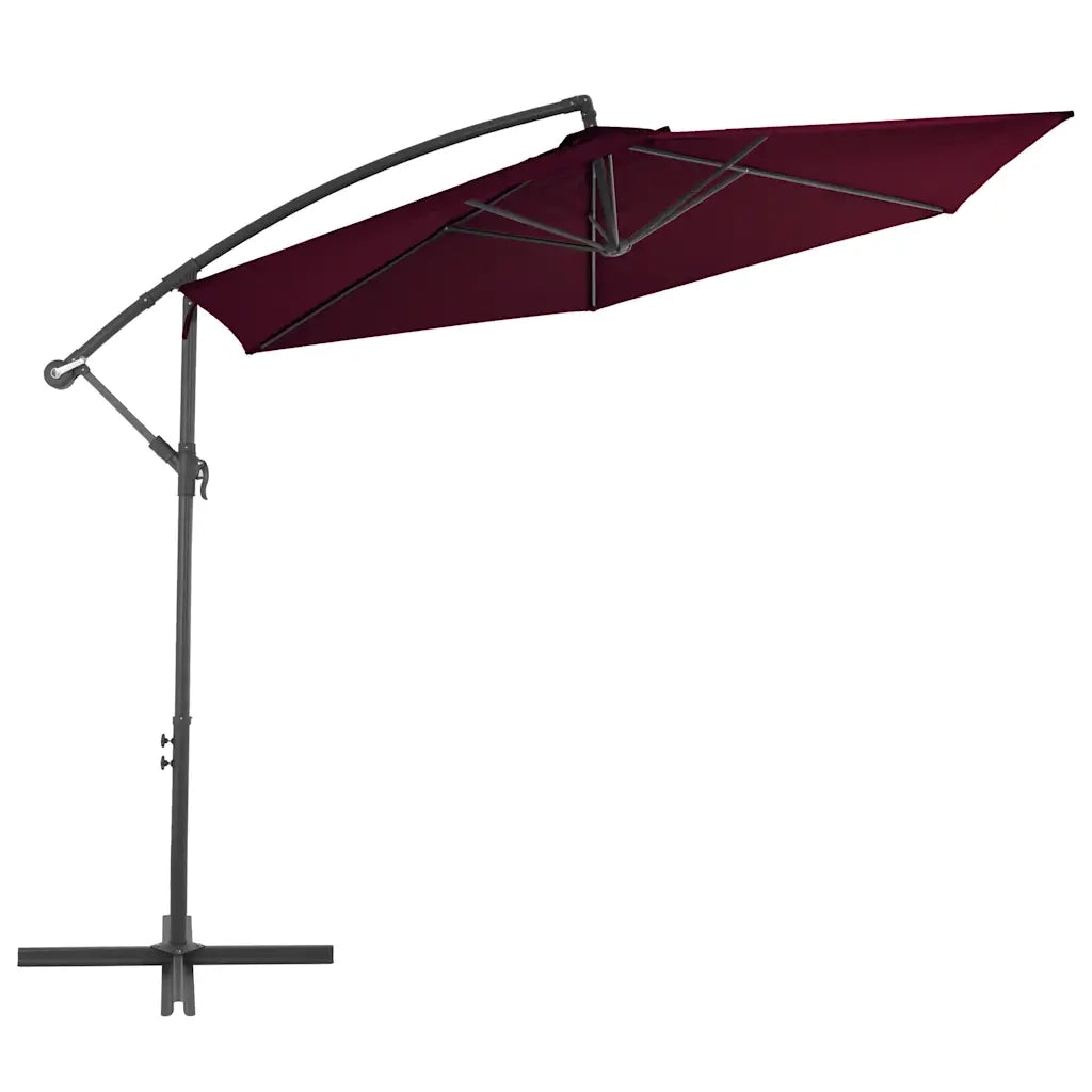 Ombrello | Parasolne a Sbalzo con Palo in Alluminio 300 cm Bordeaux