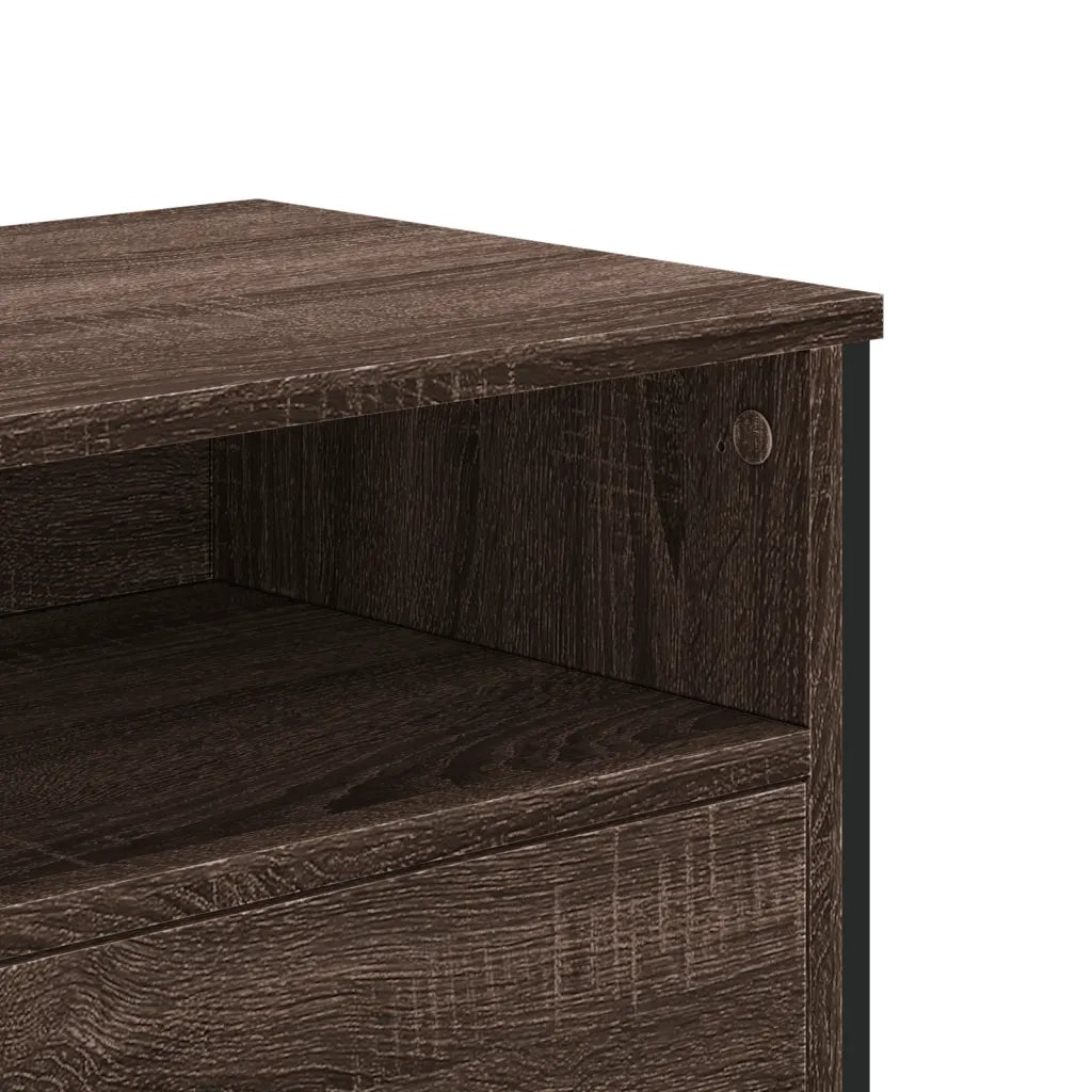 vidaXL Mobile Porta TV Rovere Marrone 122x34x41cm in Legno Multistrato