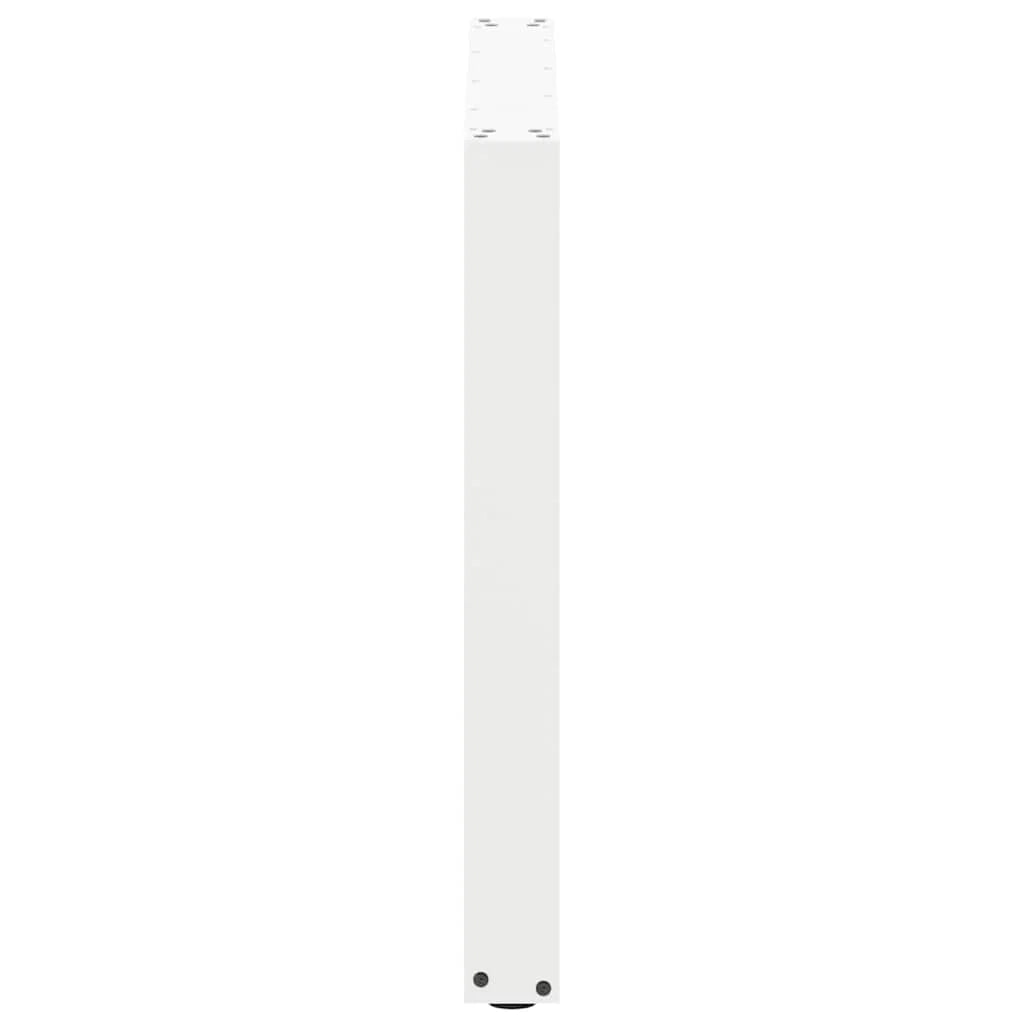 Set di 3 gambe robuste per tavolo da pranzo a forma di U 90 x 73 cm con piedini regolabili design moderno acciaio bianco 02_0057449
