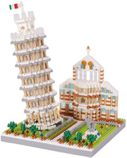 Set di Costruzione Architettonico Mini - Torre di Pisa Inclina - Giocattolo per Bambini - Regalo per Adulti - Inclusa Guida di Montaggio - Kit di Costruzione