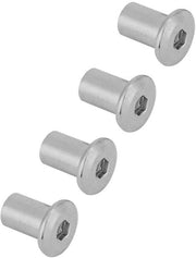 Set di Viti a 6 e 8 mm in Acciaio Inossidabile - Zoccolature a 6 e 8 mm - 50 pezzi - Alta Qualità - Viti per Mobili