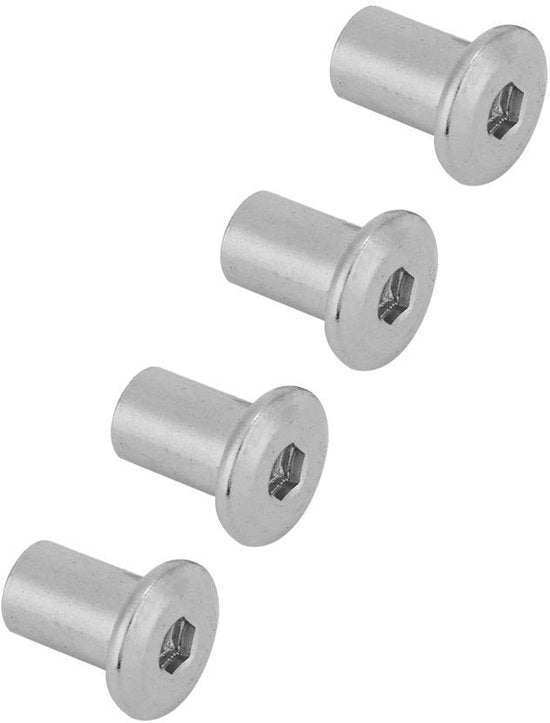Set di Viti a 6 e 8 mm in Acciaio Inossidabile - Zoccolature a 6 e 8 mm - 50 pezzi - Alta Qualità - Viti per Mobili