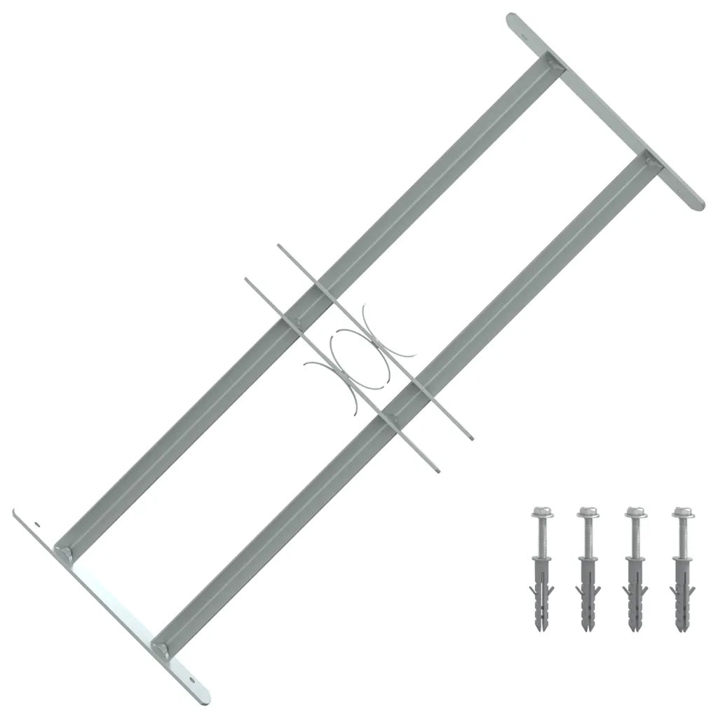 Grate per Finestre Regolabili 2 Barre Trasversali 500-650 mm 141379
