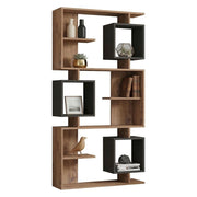 Biblioteca Cergnago, Libreria 8 Ripiani, 90x25x172h cm Marrone Rovere