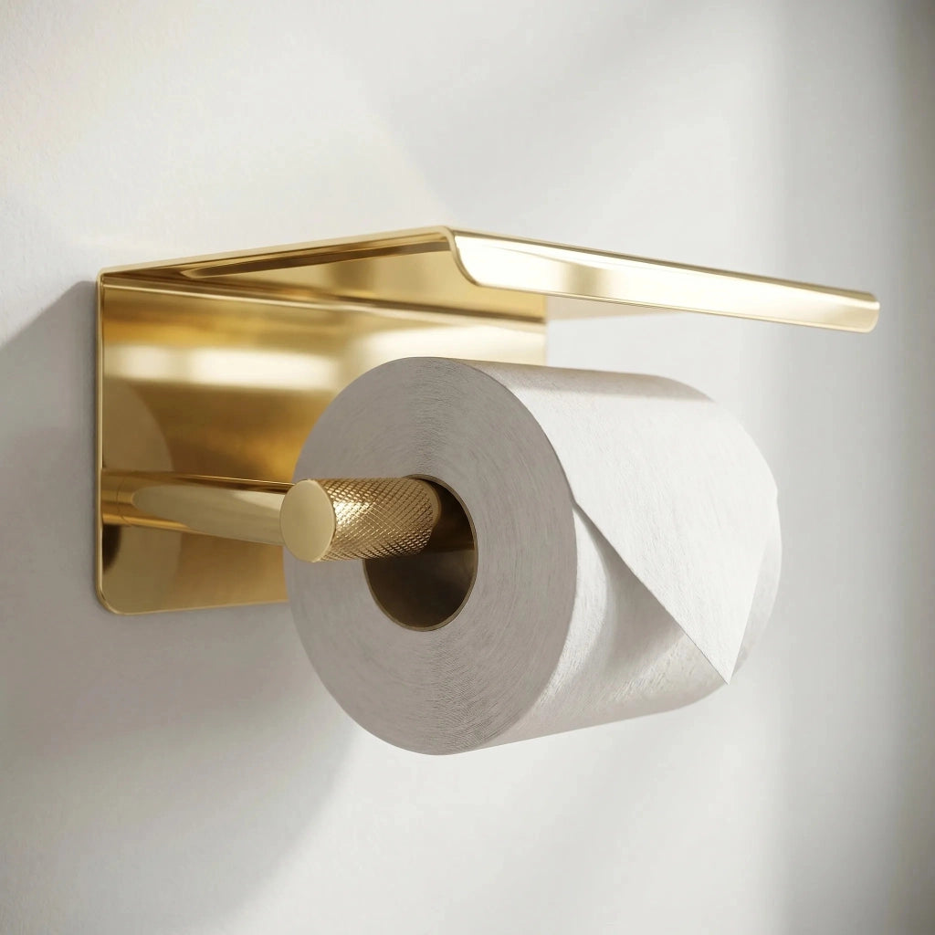 Portarotolo Con Ripiano 6613 Modern Gold