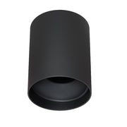 Trade Shop - Plafoniera Moderna Faretto Cilindro Esterno Da Soffitto Attacco Gu10 Luce 230v - Nero