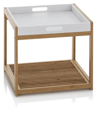 Tavolino con Vassoio 44x40x40 cm in Legno