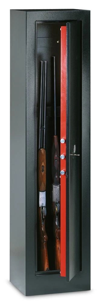 Fuciliera Portafucili Digitale per 11 Armi con Tesoretto Serie Riv. Legno Technomax - 1605X625X370Mm