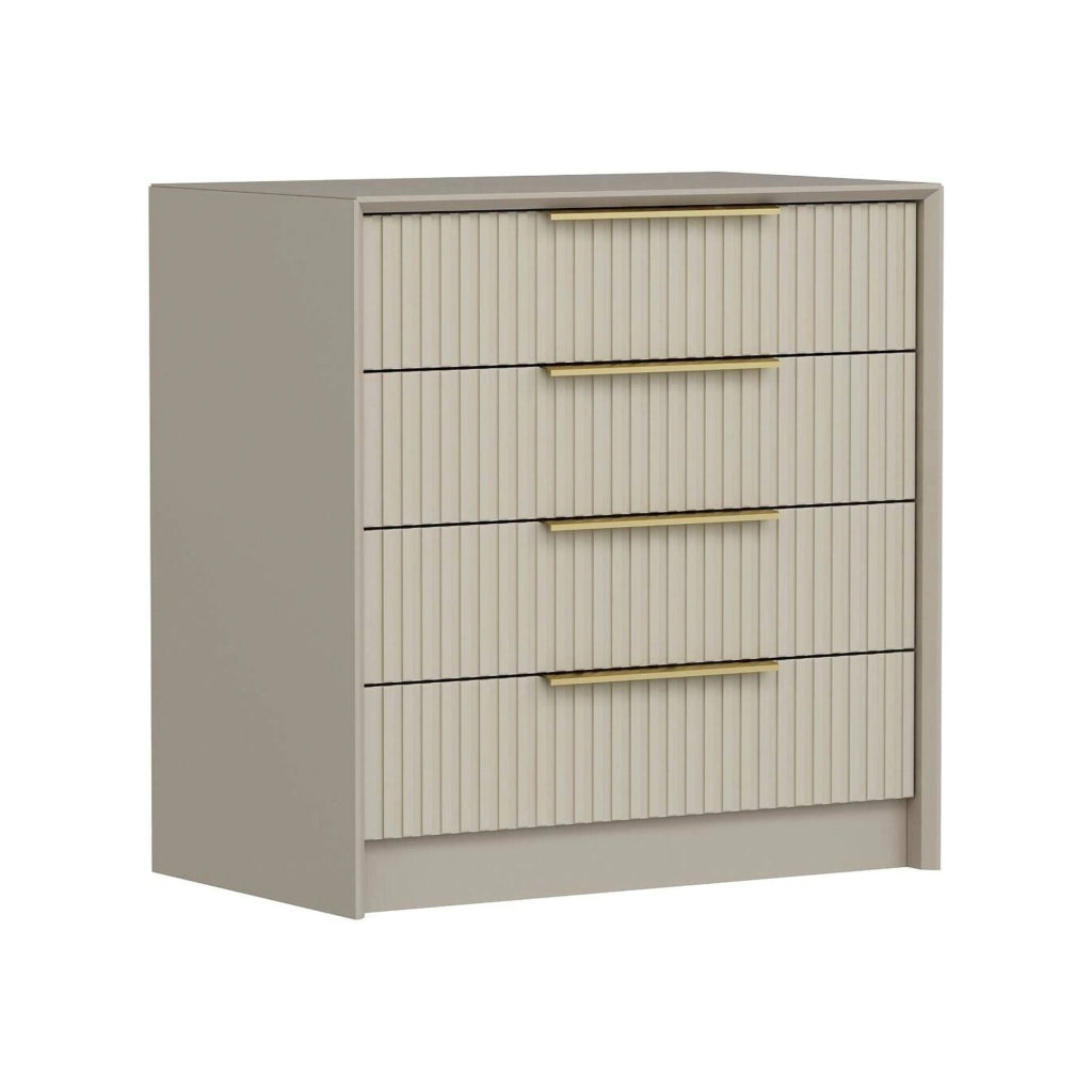 Fanoos, Cassettiera 7 Cassetti, 72x45x77h cm Grigio Cemento
