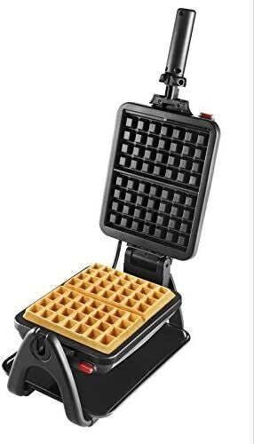 Tefal WM756D piastra per waffle 2 waffle 1200 W Nero, Acciaio inox