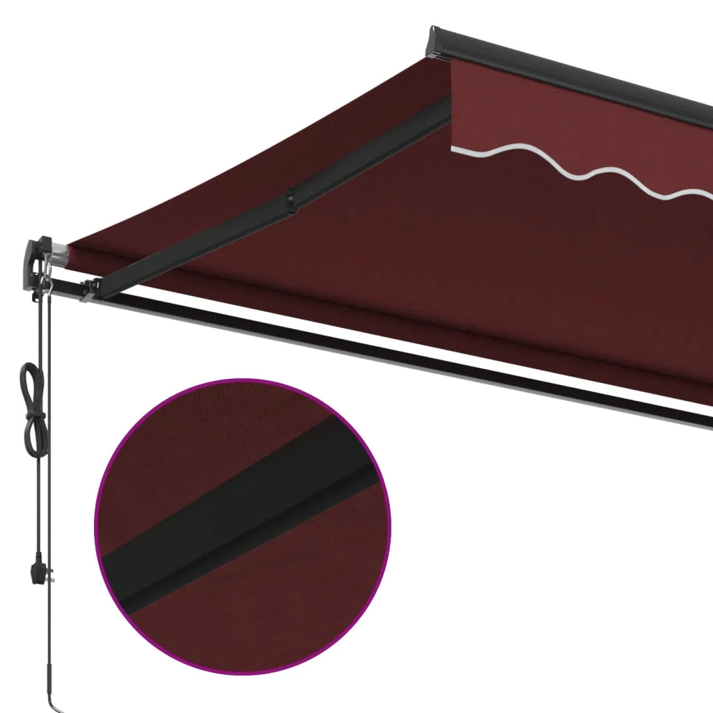 Tenda da Sole Retrattile Automatica Bordò 350x250 cm 3310184