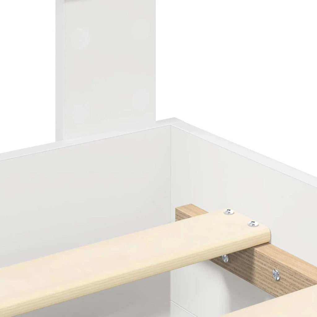 Struttura del letto Bianco 180 x 200 cm Legno multistrato