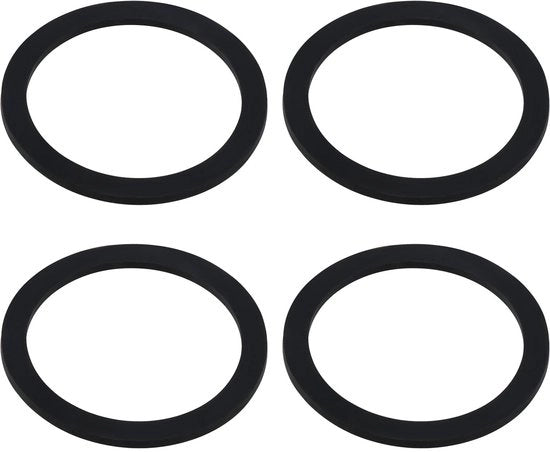 O-ring di gomma per sifon di doccia - 4 pezzi - per imballaggio di riserva - 105mm x 85mm - nero - 90mm - 4mm - per sifon base - per doccia