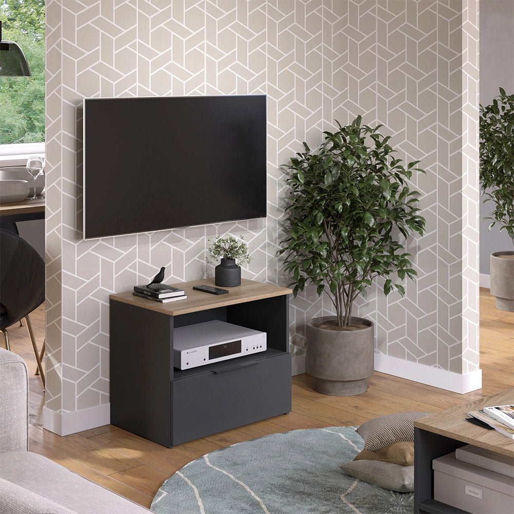 Vicco Mobile tv Antracite/Sonoma 60 x 50 cm con cassetto
