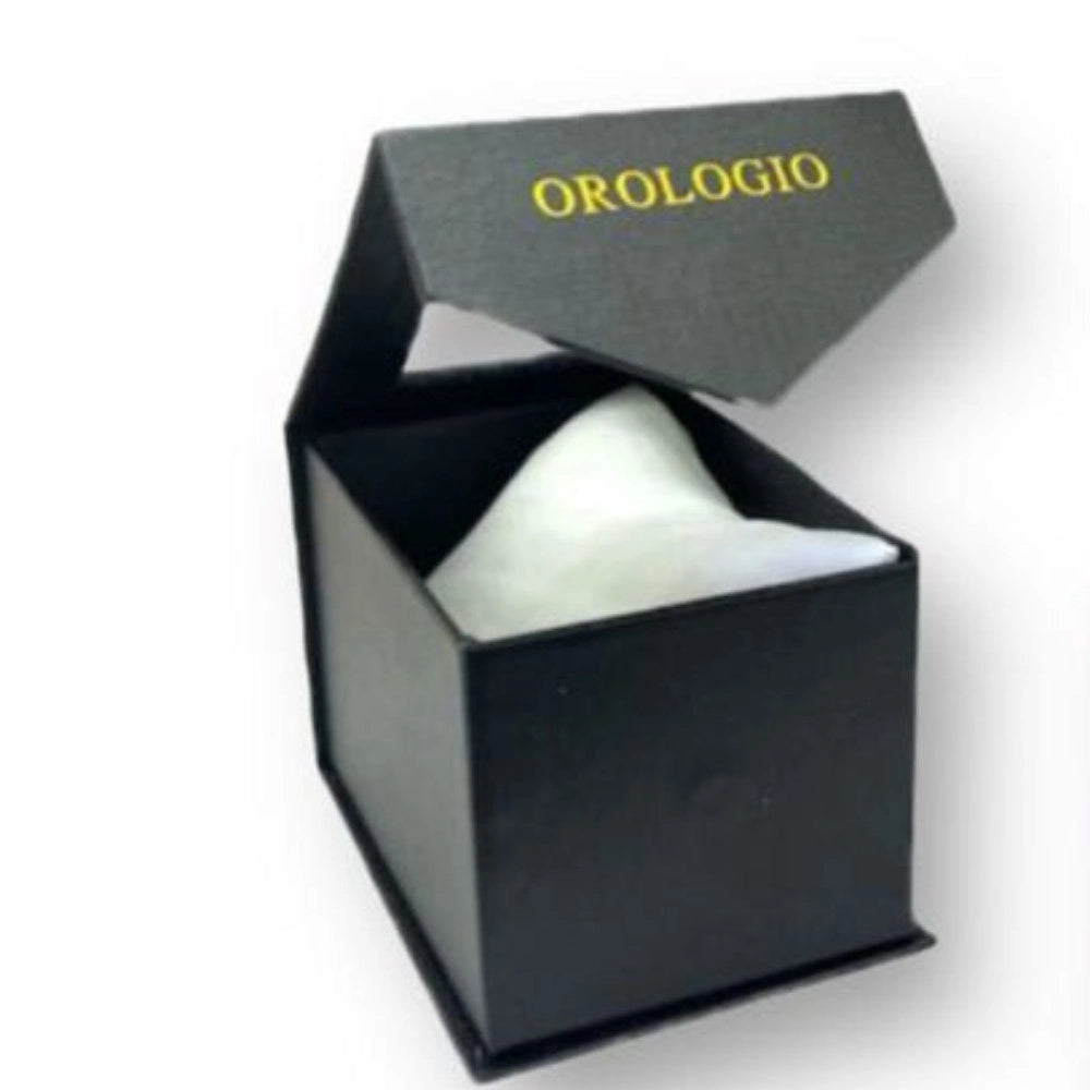 Trade Shop - Scatola Porta Orologio Con Finestra Trasparente E Cuscino Elegante -