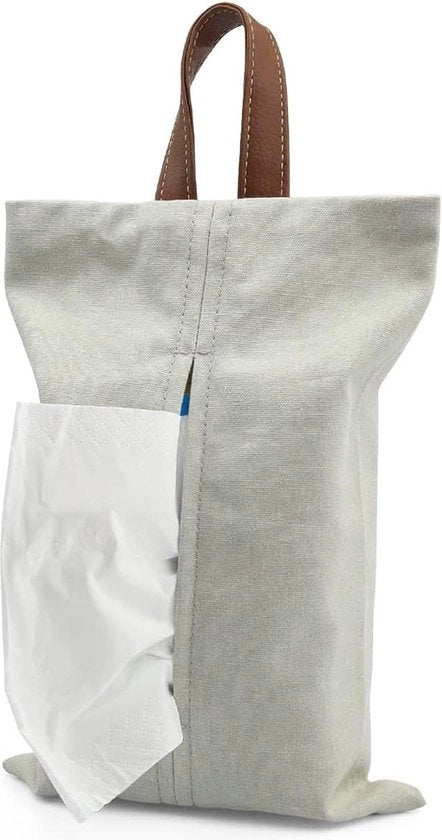 Cassetta per asciugamani in cotone - contenitore per conservare carta e rotoli - astuccio per asciugamani comodo per cucina, camera da letto, bagno e auto