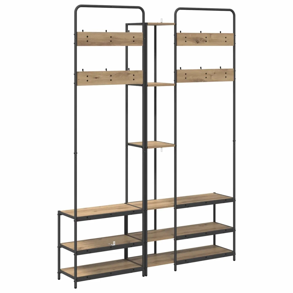 Appendiabiti con panca per scarpe Rovere Artigianale 8012049