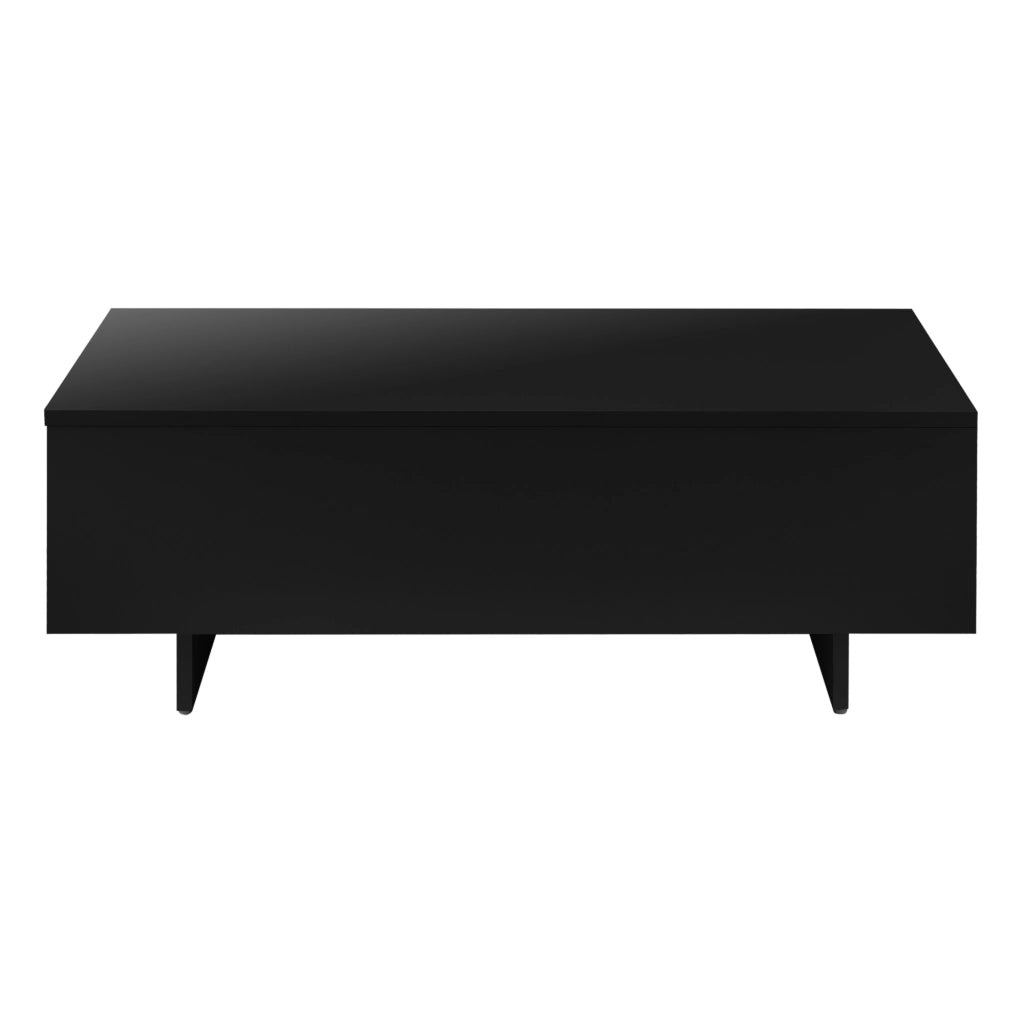 Tavolino Centrale da Salotto Vänersborg 85 x 55 x 31 cm - Nero Lucido [en.casa]