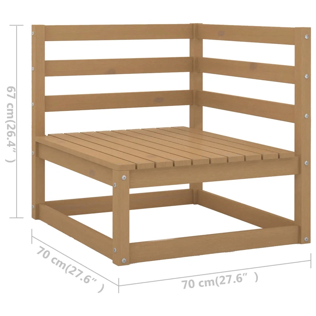 Set Divani da Giardino 13 pz in Legno Massello di Pino 3076232