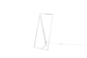 Lampada tavolo da Interno a led in Metallo Bianco Opaco