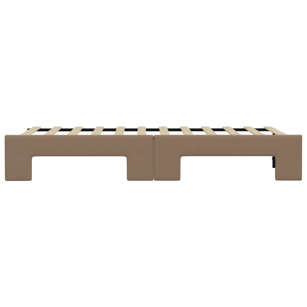 Divano Letto Estraibile-Sofa Letto-Daybed Cappuccino 90x200 cm in Similpelle