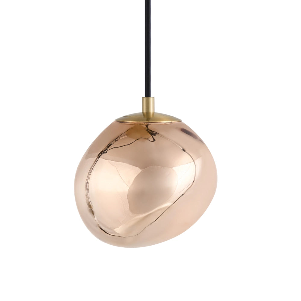 Lampada a sospensione multicolore con base in ferro e paralume in vetro, stile moderno, 146 cm, cavo regolabile