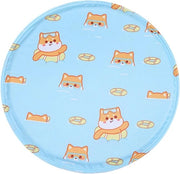 Cuscino per Animali - Guscio Portatile per Animali - Comfort durante il Calore - Tessuto Respirante - 50 CM - Blu