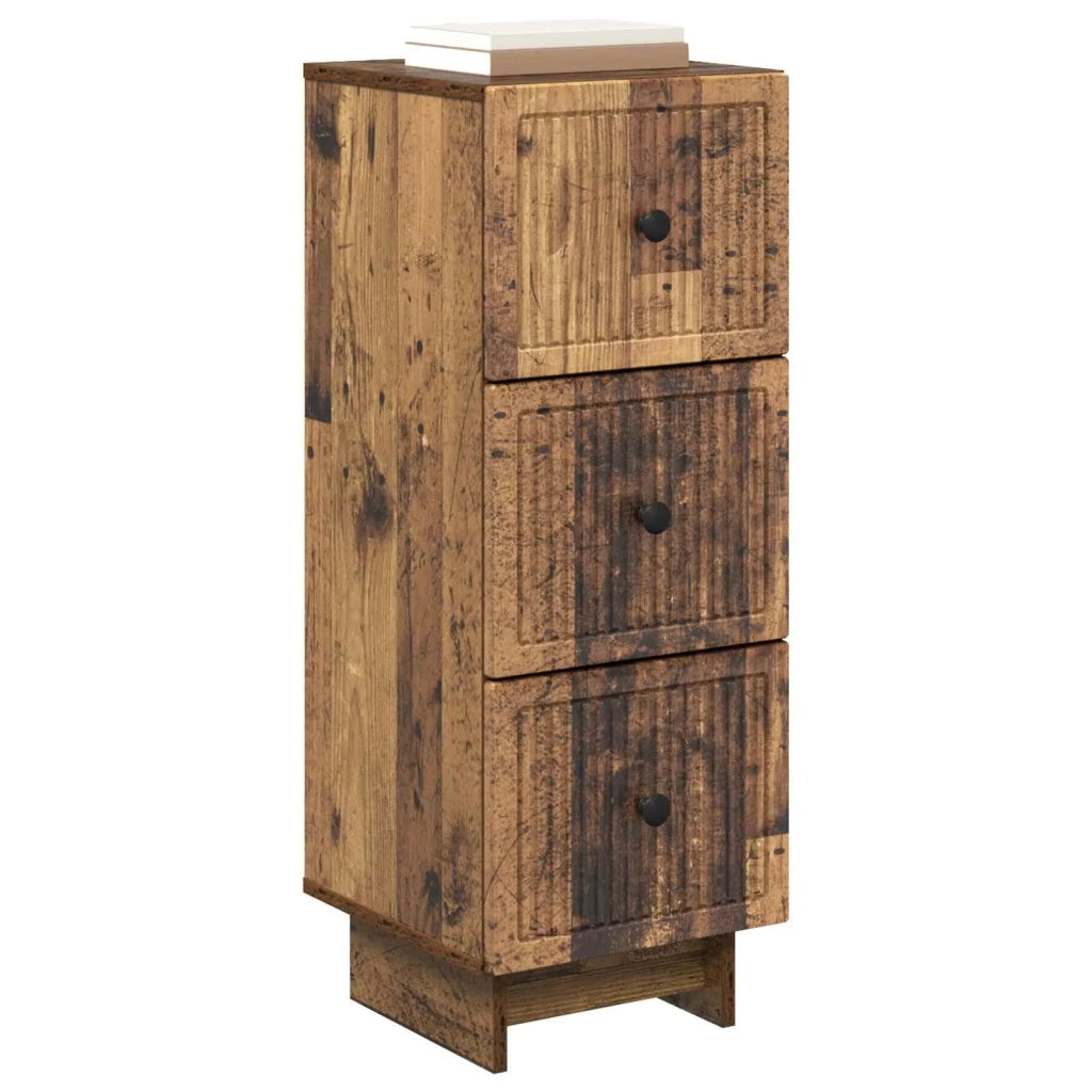 Mobile con Cassetti Legno antico 33 x 34,5 x 90 cm 893933