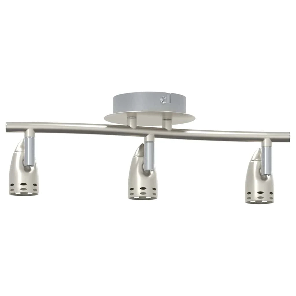 Moderno faretto da soffitto orientabile con illuminazione concentrata 36,5 x 10 x 12,5 cm metallo nichelato 02_0058324