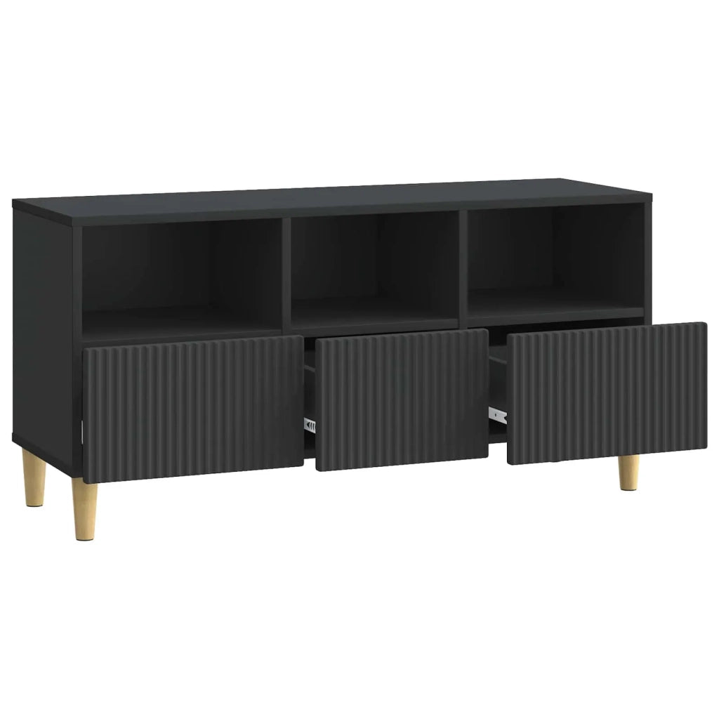 Mobile TV Nero 102 x 34,5 x 50 cm Legno ingegnerizzato
