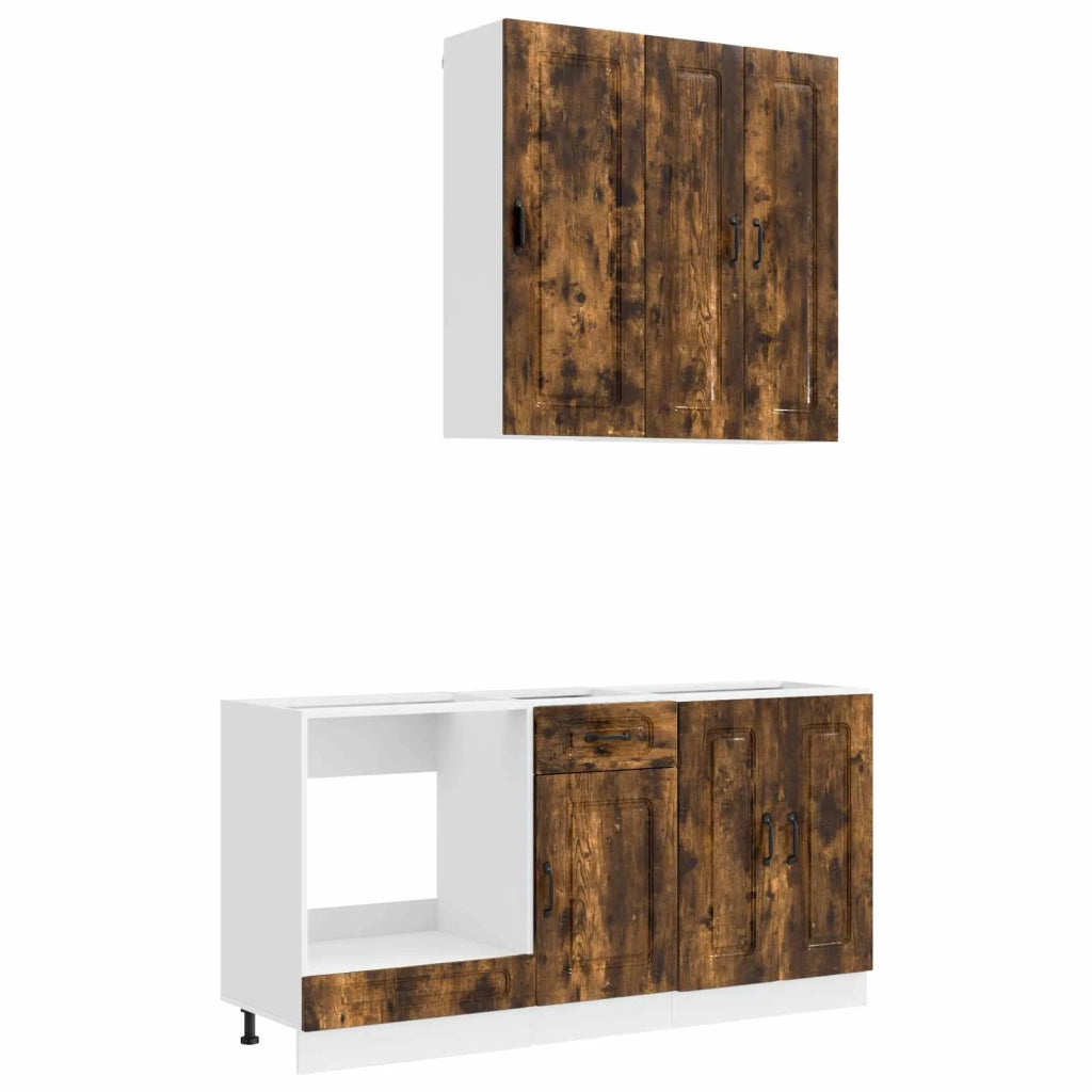 Unità Cucina KALMAR 5 pcs Rovere Fumo Legno ingegnerizzato 3438250
