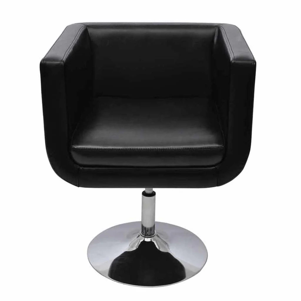 Poltrona/sgabello/poltrona da club regolabile in nero dal design moderno 1102021/3
