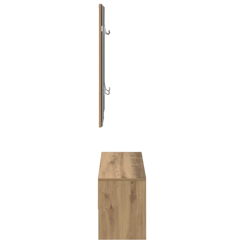 Set di Mobili da Corridoio Rovere Artigianale Legno Multistrato 857020