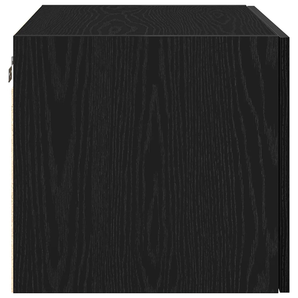 Armadietto a Muro | Mobile a Parete Rovere nero 70 x 42.5 x 40 cm