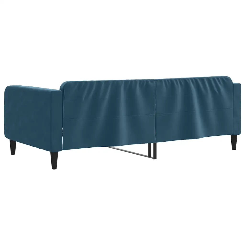 Letto da Giorno Blu 100x200 cm in Velluto