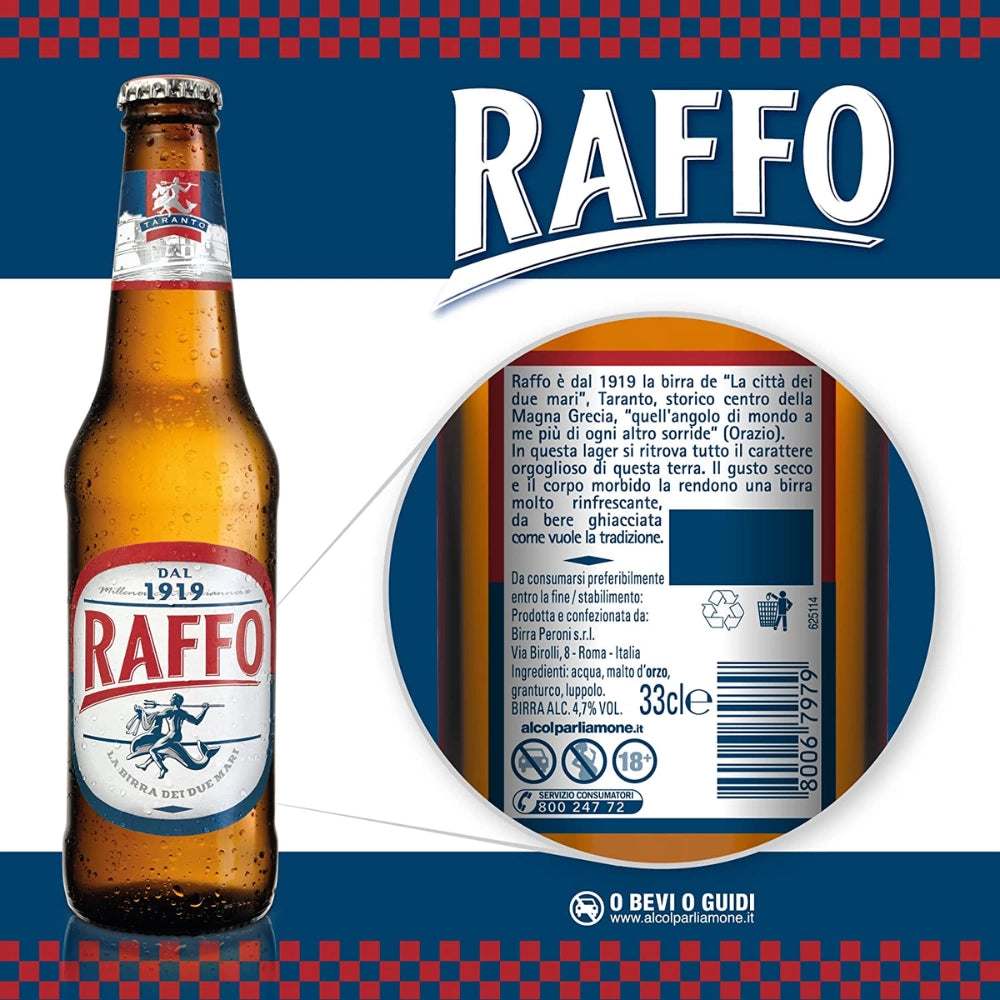 Birra raffo box da cl 33 x 3 pezzi birra italiana