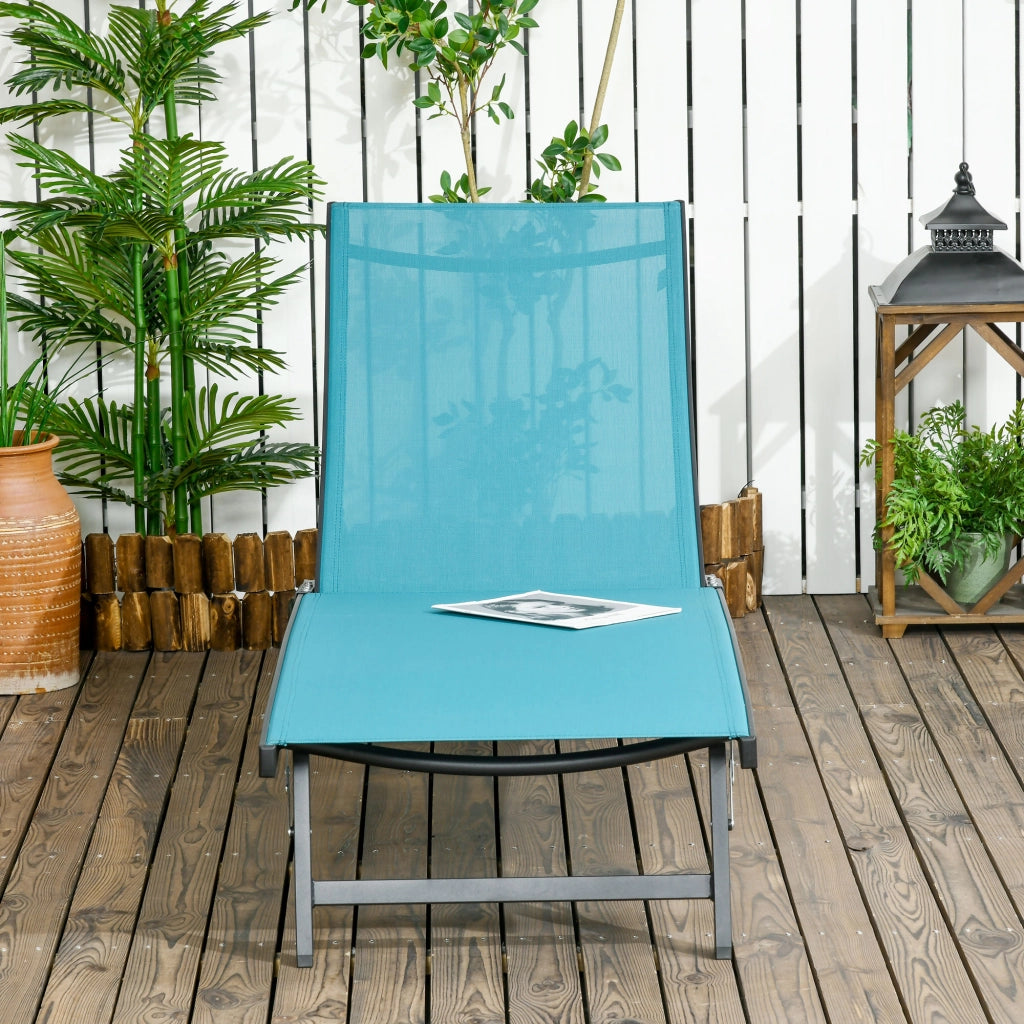Sdraio ¨C zephmum ¨C blu, alluminio, 195x66x34 cm