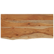 Piano Tavolo | Mensola a Muro 40x20x2,5 Rettangolare Legno Acacia Bordi Vivi
