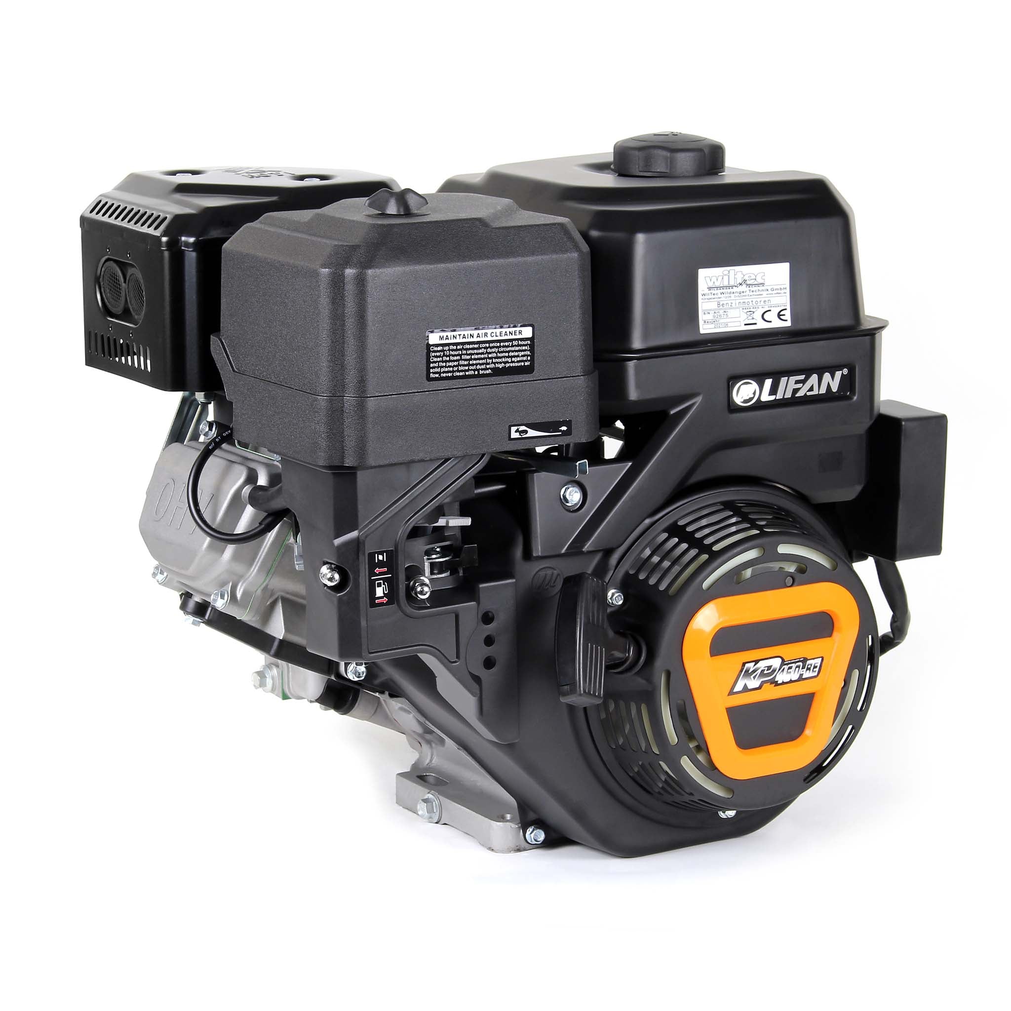 LIFAN KP460-RE Motore a benzina 22mm 16,3 CV a 1 cilindro per piastre vibranti e macchine edili