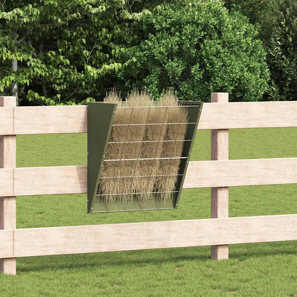 Mangiatore Appeso per Fieno Verde oliva 61 x 33 x 66 cm CFW2644686