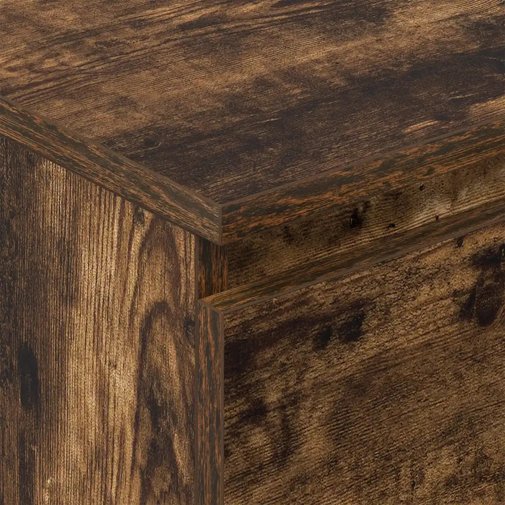 Credenza Rovere Fumo 60x35x98,5 cm in Legno Multistrato cod mxl 13953