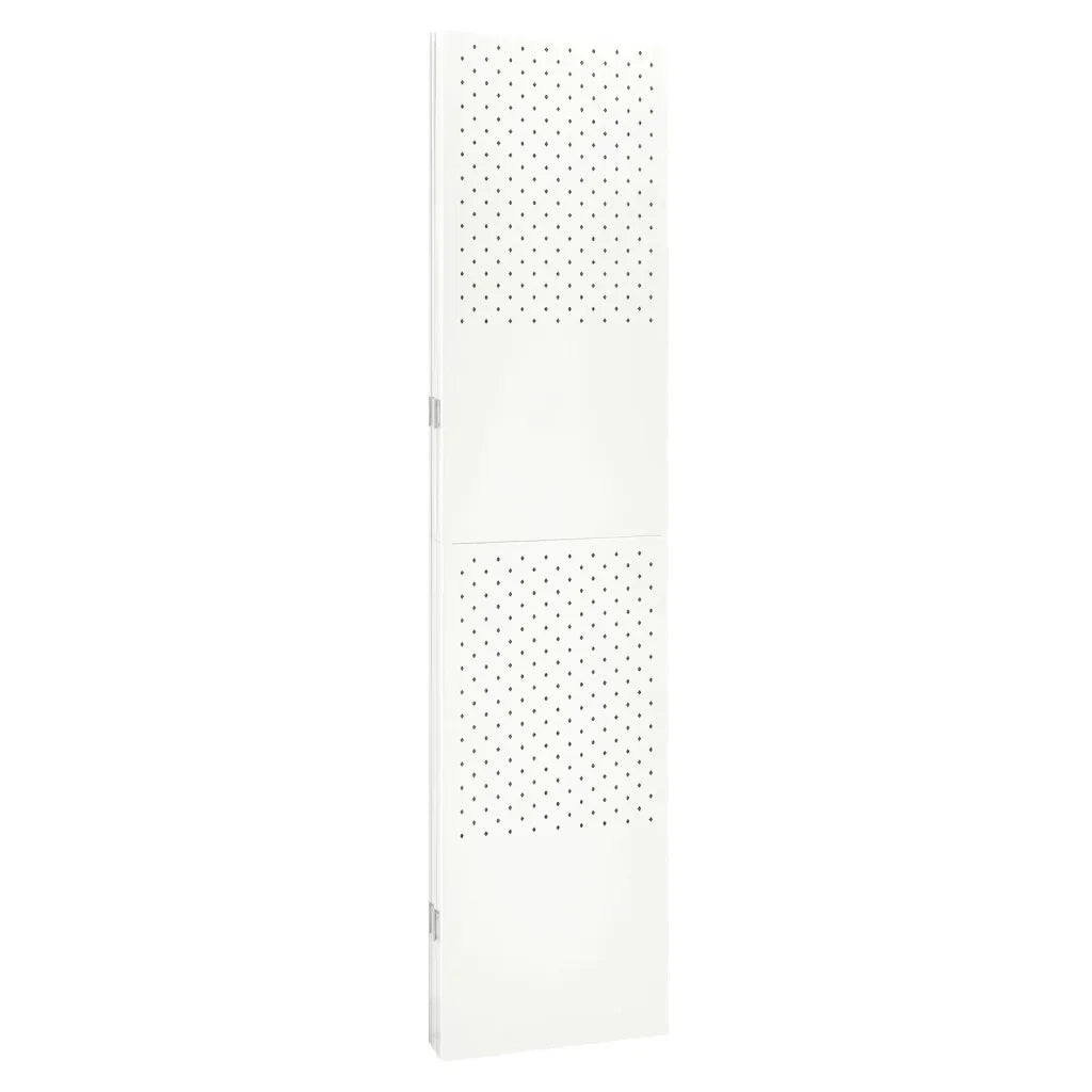 Paravento a 4 Pannelli Bianco 160x180 cm in Acciaio cod mxl 56089