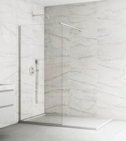 Parete doccia fissa Screen 8 mm 90 cm (86,5-88,0 cm) nichel, vetro trasparente